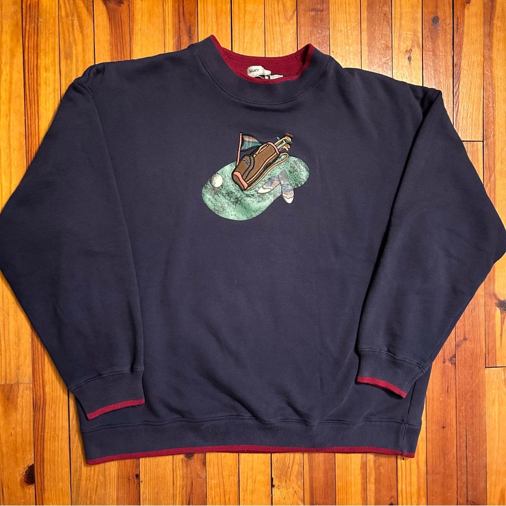 Vintage 90s Golf Crewneck Sweatshirt Wilson Staff